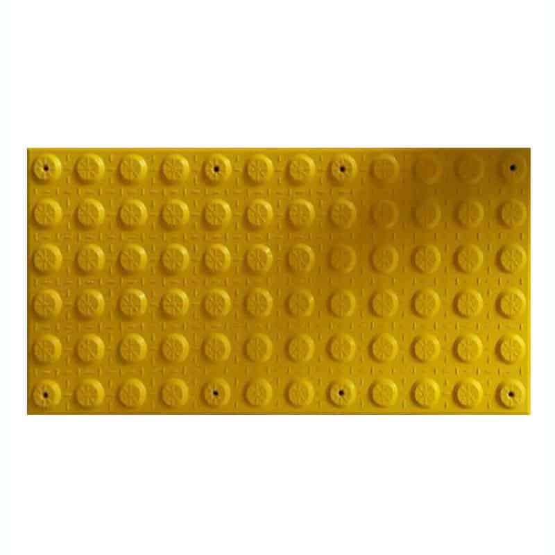 piso para invidentes de fibra de vidrio amarillo