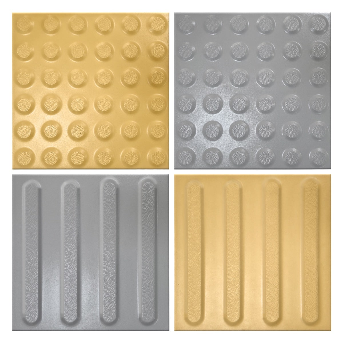 Piso de cerámica para invidentes