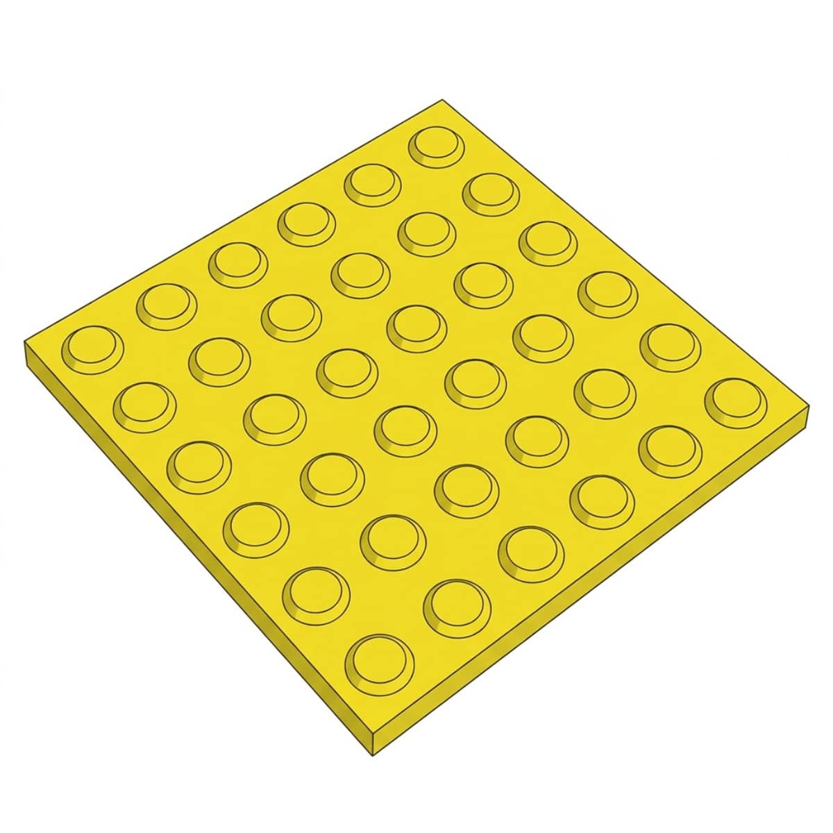 Dimensiones de baldosas podotáctiles Dimensiones de baldosas podotáctiles